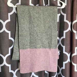 Grey and Pink Knot Scarf From Gap